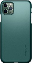 Spigen Thin Fit TPU met Air Cushion hoesje voor iPhone 11 Pro Max - groen