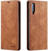 Luxe PU leren Bookcase voor Samsung Galaxy A40 | Hoogwaardig Leren Hoesje | Lederen Wallet Case | Telefoonhoesje | Kaarthouder | Portemonnee | Bruin