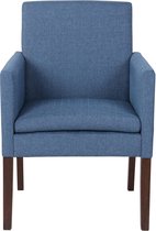 Clp Warren Eetkamerstoel - Stof - Blauw - Antiek