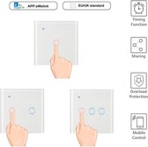 Inbouw WiFi Wandschakelaar Smart Home - 2-kanaals - Wit