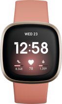Bol.com Fitbit Versa 3 - Smartwatch dames - Roze aanbieding