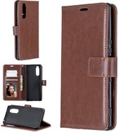Sony Xperia 5 hoesje book case bruin