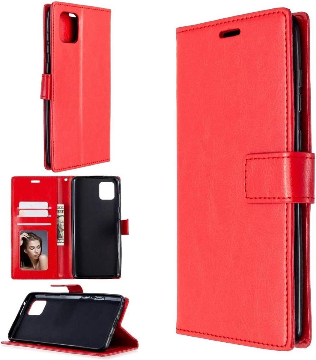 Samsung Galaxy S10 Lite 2020 hoesje book case rood
