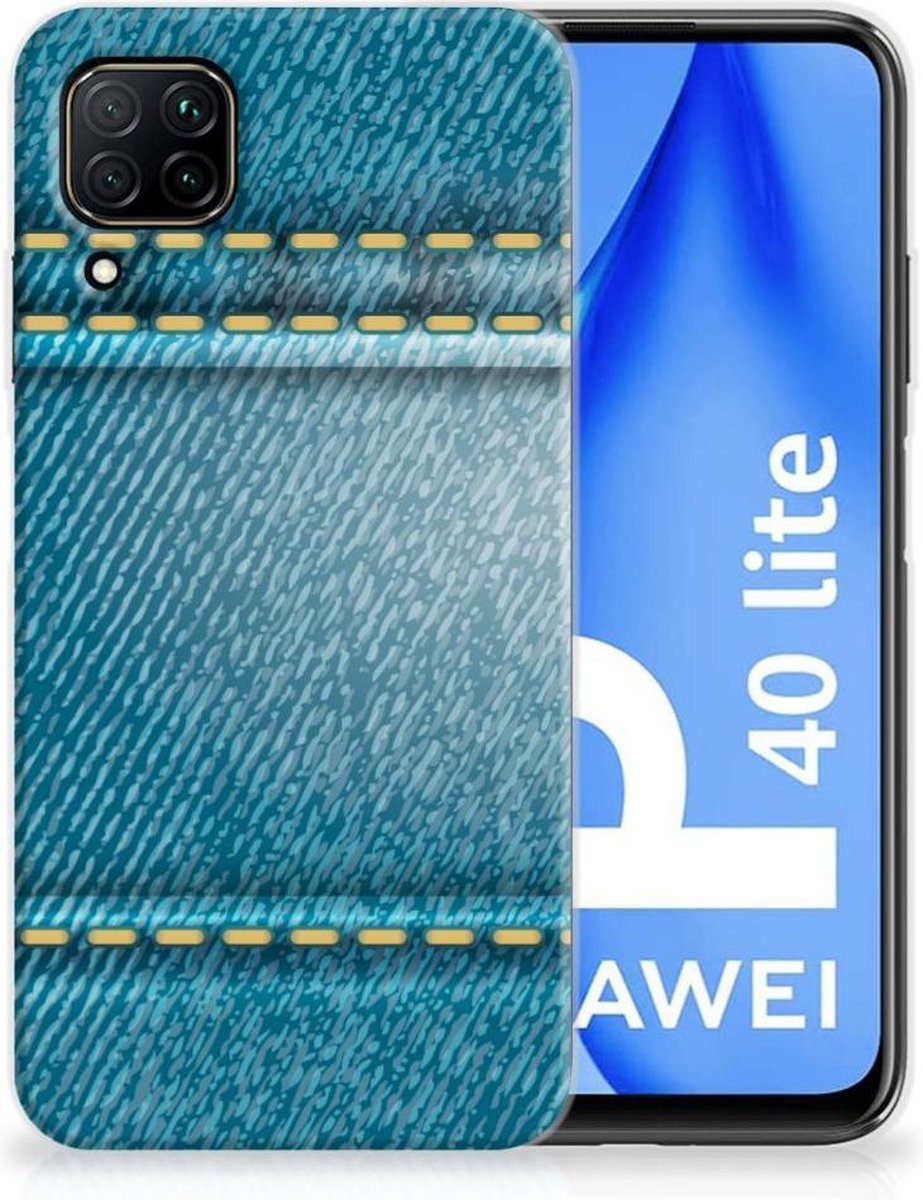 Huawei P40 Lite Silicone Back Cover Jeans