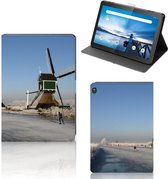 Hoes Lenovo Tablet M10 Cover met Magneetsluiting Schaatsers