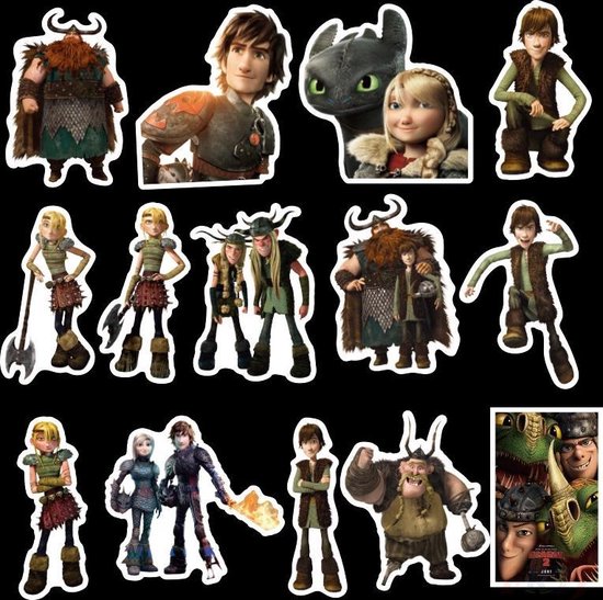 Hoe Tem Je Een Draak Stickers Mix How To Train Your Dragon Stickers