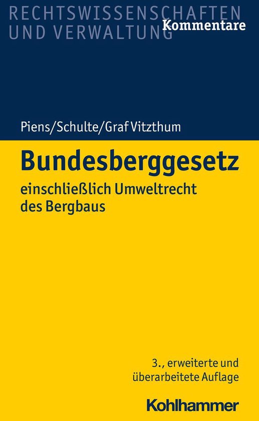 Bundesberggesetz - cover