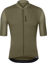 Santini Fietsshirt - Maat S  - Mannen - olijfgroen
