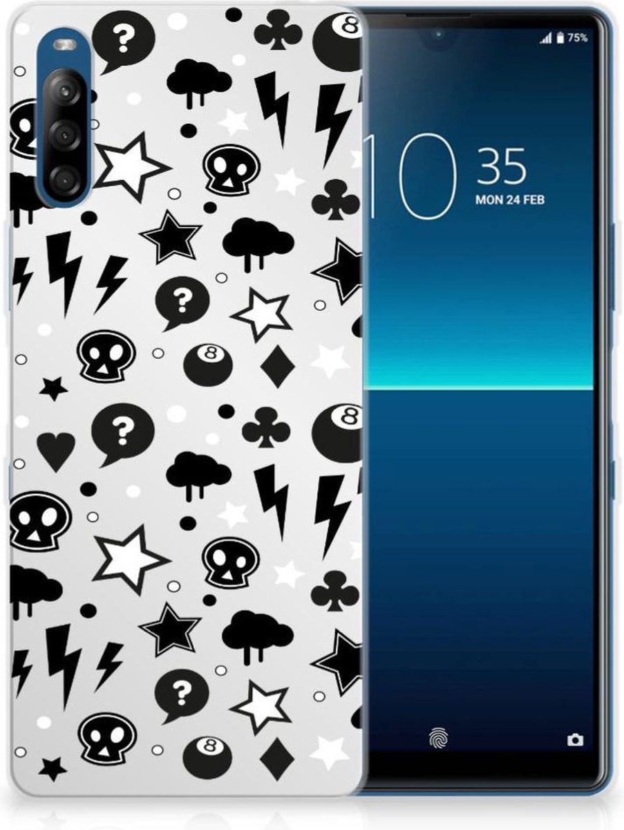 Silicone Back Case Sony Xperia L4 Silver Punk