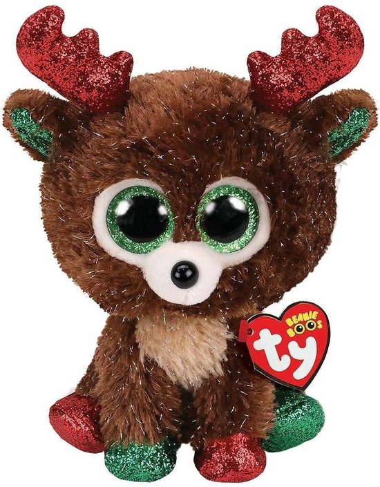 Ty Beanie Boo's Fudge Reindeer, 15 cm | bol.com