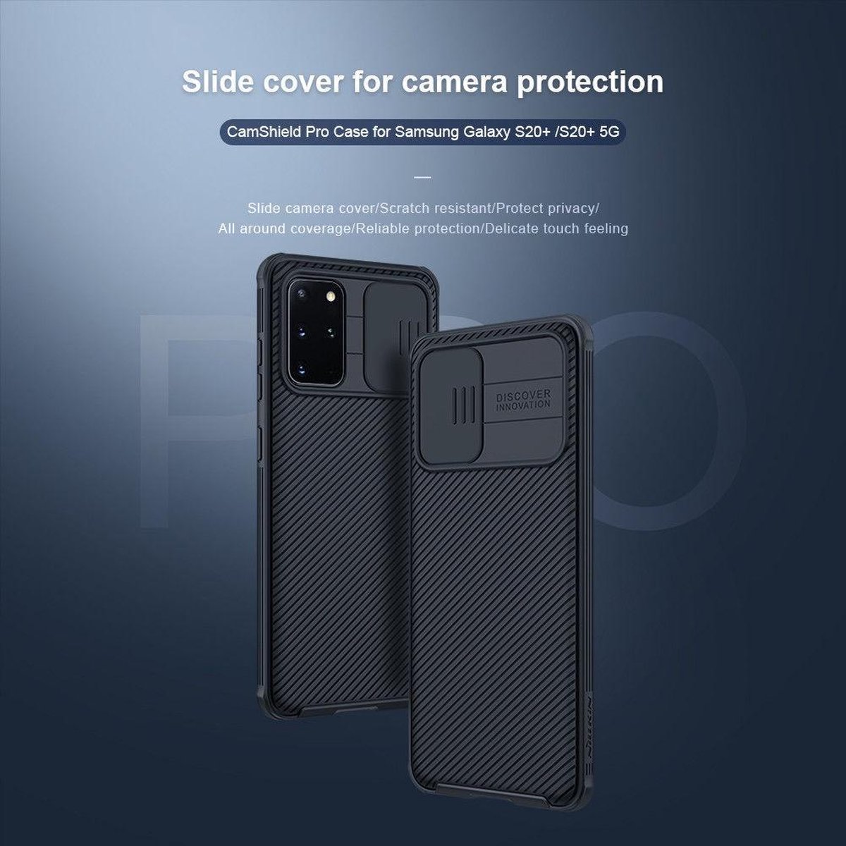 Vervolgen Trots wedstrijd Samsung Galaxy Galaxy S20 Plus / S20 Plus 5G cover - CamShield Pro Armor  Case - Zwart | bol.com