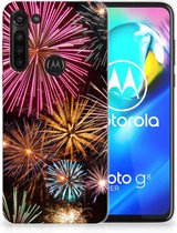 Smartphonehoesje Motorola Moto G8 Power Smartphone hoesje Vuurwerk