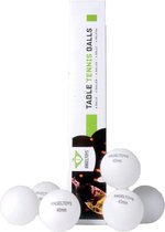 Balles de tennis de table en plastique Angel Sports - 6 pièces - Blanc
