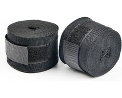 Boks Bandage - Boxing Wraps - Set van 2 - Professioneel - Boksbandages - Kickboks bandage - Sportbandage - Boksen - Zwart - Bandage Boksen - Sport - Kickboxen - MMA - Muay Thai - 250 cm
