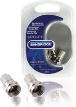 Bandridge weerbestendige f-connector met schroefbevestiging voor RG6 kabels