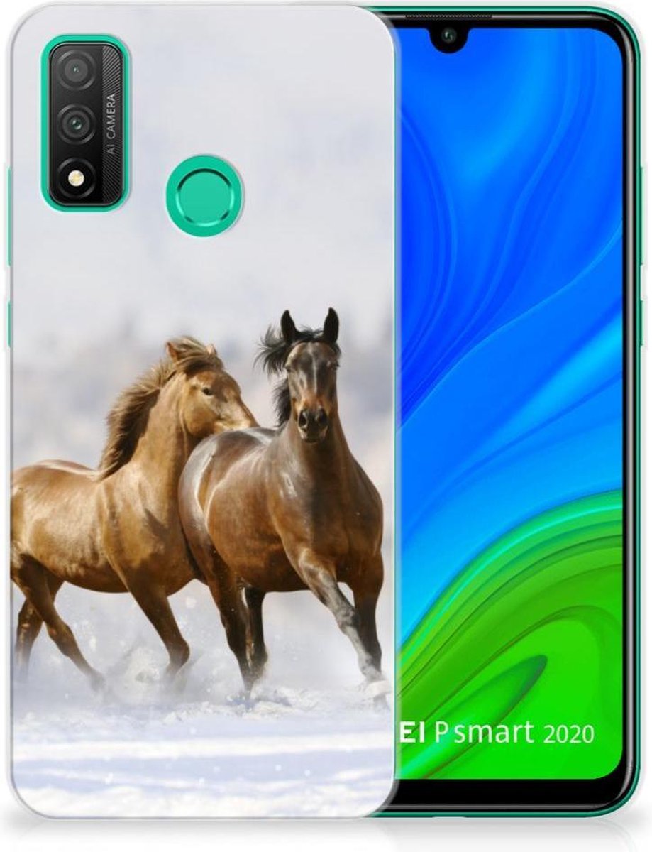 Huawei P Smart 2020 TPU Hoesje Paarden