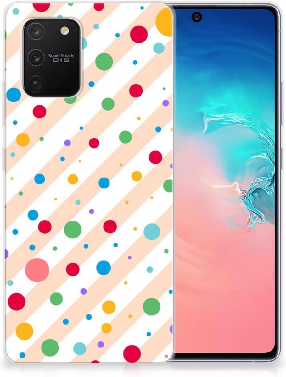 Back Cover voor Samsung Galaxy S10 Lite TPU bumper Dots