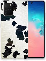 Silicone Hoesje Geschikt voor Geschikt voor Samsung Galaxy S10 Lite GSM Hoesje Koeienvlekken