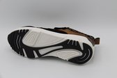 Muoviti sneaker - zwart cognac brons- breedte H - maat 38
