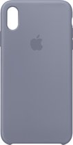 Apple Siliconen Back Cover voor iPhone XS Max - Lavendel Grijs