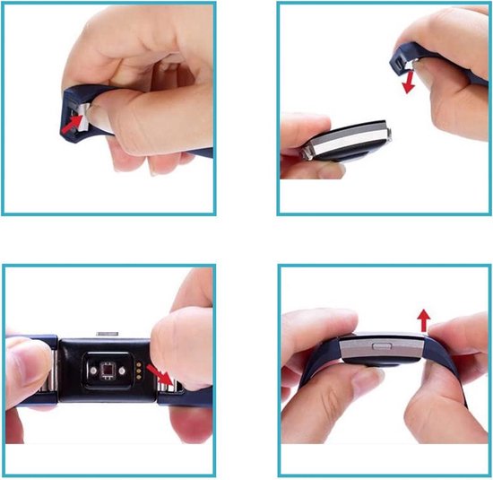 iMoshion Bandje Geschikt voor Fitbit Charge 2 - iMoshion Siliconen bandje - Zwart - iMoshion