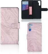 GSM Hoesje OPPO A91 | Reno3 Flip Case Marble Pink