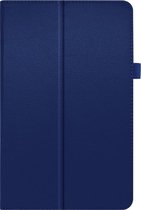 Shop4 - Samsung Galaxy Tab S6 Lite Hoes - Book Cover Lychee Donker Blauw