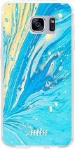 Samsung Galaxy S7 Edge Hoesje Transparant TPU Case - Endless Azure #ffffff