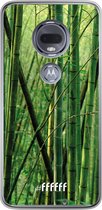 Motorola Moto G7 Hoesje Transparant TPU Case - Bamboo #ffffff