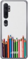 Xiaomi Mi Note 10 Hoesje Transparant TPU Case - Pencils #ffffff