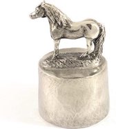 Paard staand Zilvertin - Paarden Asbeeld Dieren Urn Voor Uw Geliefde Paard