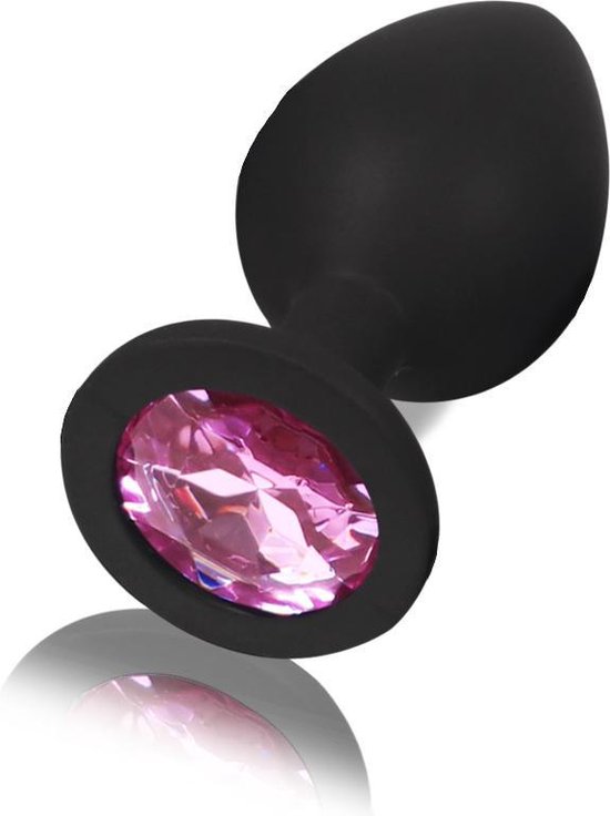 Plug Anal XXL Hardtoys Oscar 7 Cm - Neuf En Vinyle Noir, Dilatateur Pour Homme/femme/couple