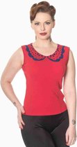 Dancing Days Mouwloze top -XL- NAOMIE Rood