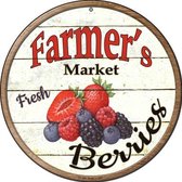 Wandbord - Farmer's Market Fresh Berries