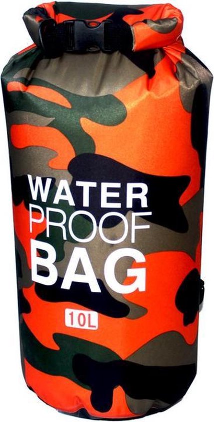 Packaway DryBag - Waterdichte Tas - Zeiltas - Outdoor Rugzak - Dry Bag - 10 Liter - Oranje