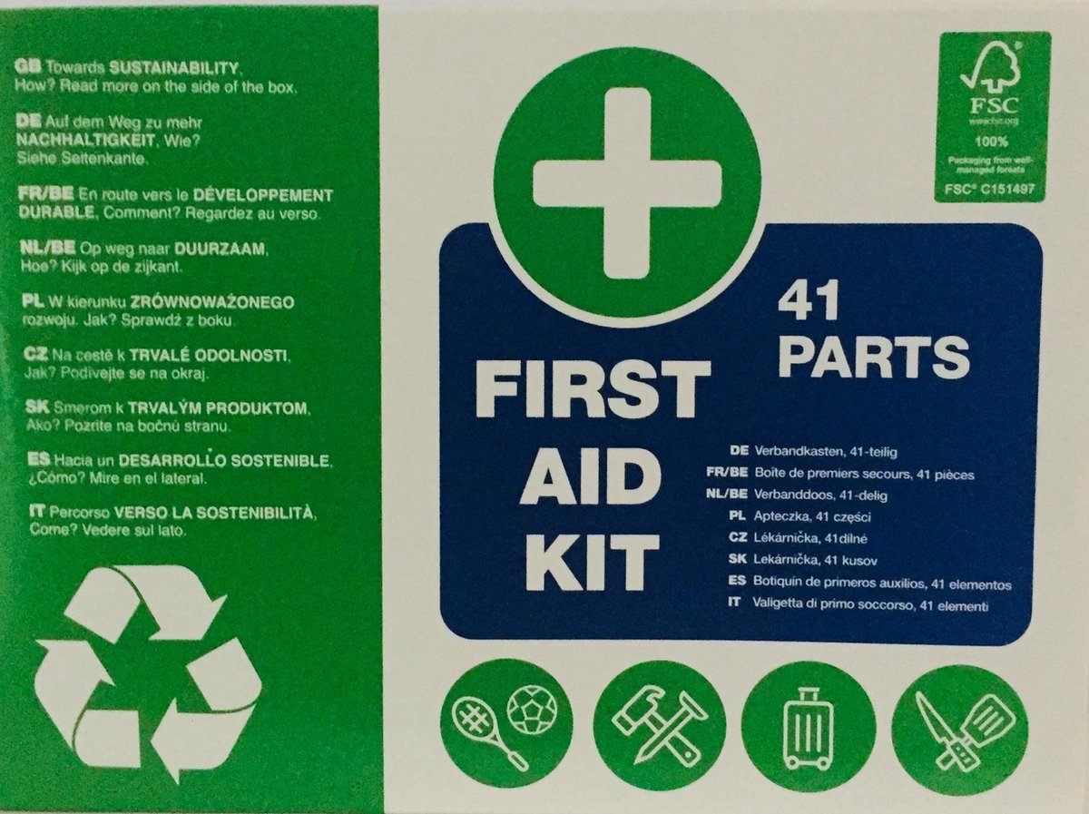 First Aid Kit - EHBO Kit - 41 delig - 1 set