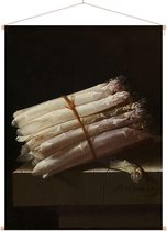 Stilleven met asperges, Adriaen Coorte - Foto op Textielposter - 120 x 160 cm