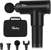 Worthy Luxe Massage Gun - Massage Gun - Massage Gun Professioneel - Massage Apparaat - Massage Pistool - Massagegun - Massage-gun - Sport en Relax Massage - 4 Opzetstukken - 6 Snelheden