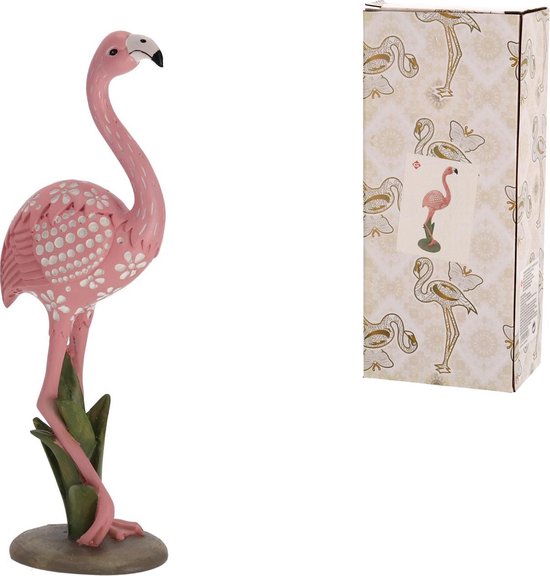 Blind Snazzy hoe vaak Roze Flamingo op standaard 26cm hoog - Beeld - Woondecoratie - Flamenco -  10x7x26cm | bol.com