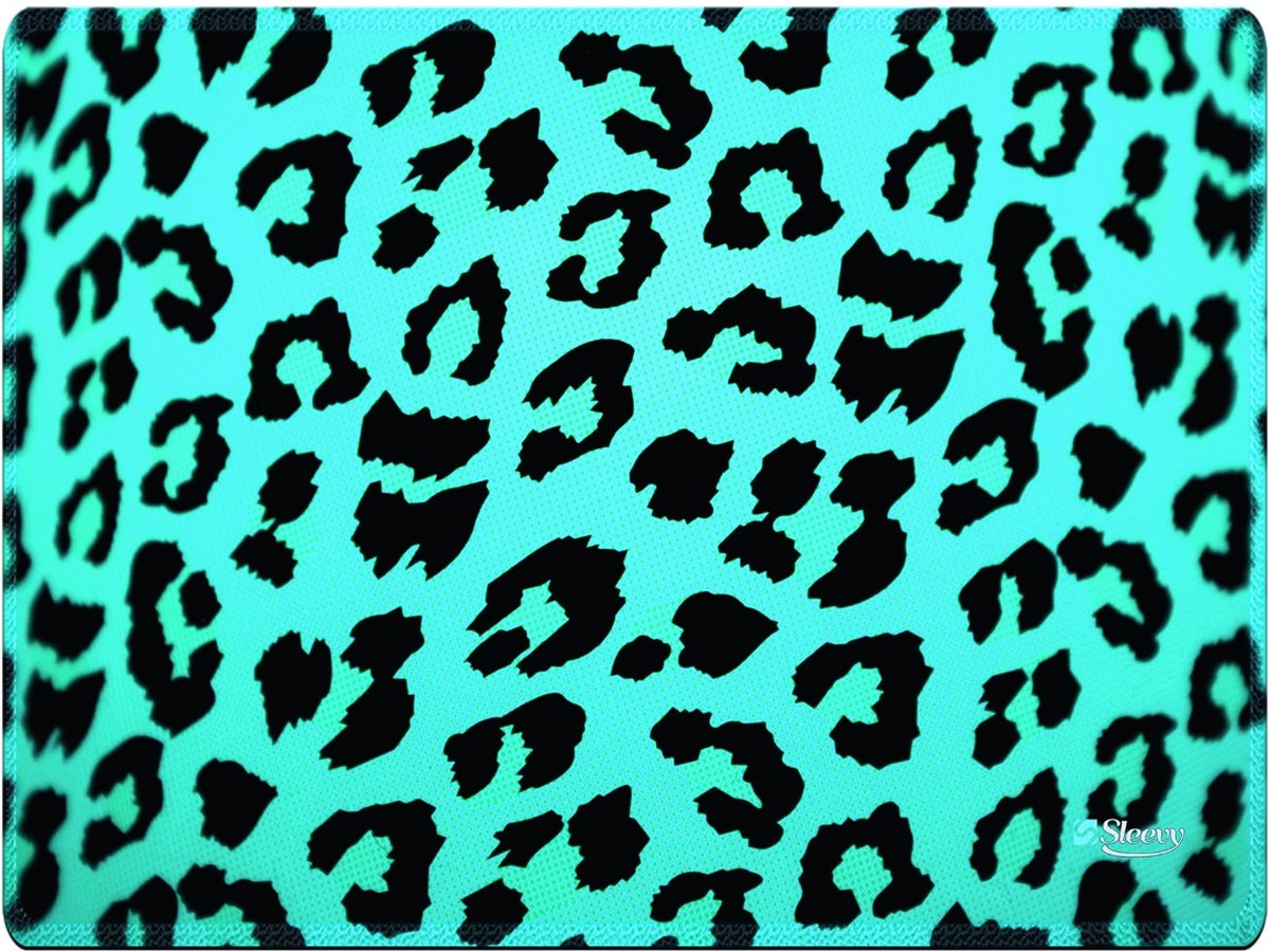 Muismat blauwe panterprint - Sleevy - mousepad - Collectie 100+ designs
