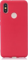 Let op type!! Voor iPhone 11 ultradun Frosted PP geval (rood)