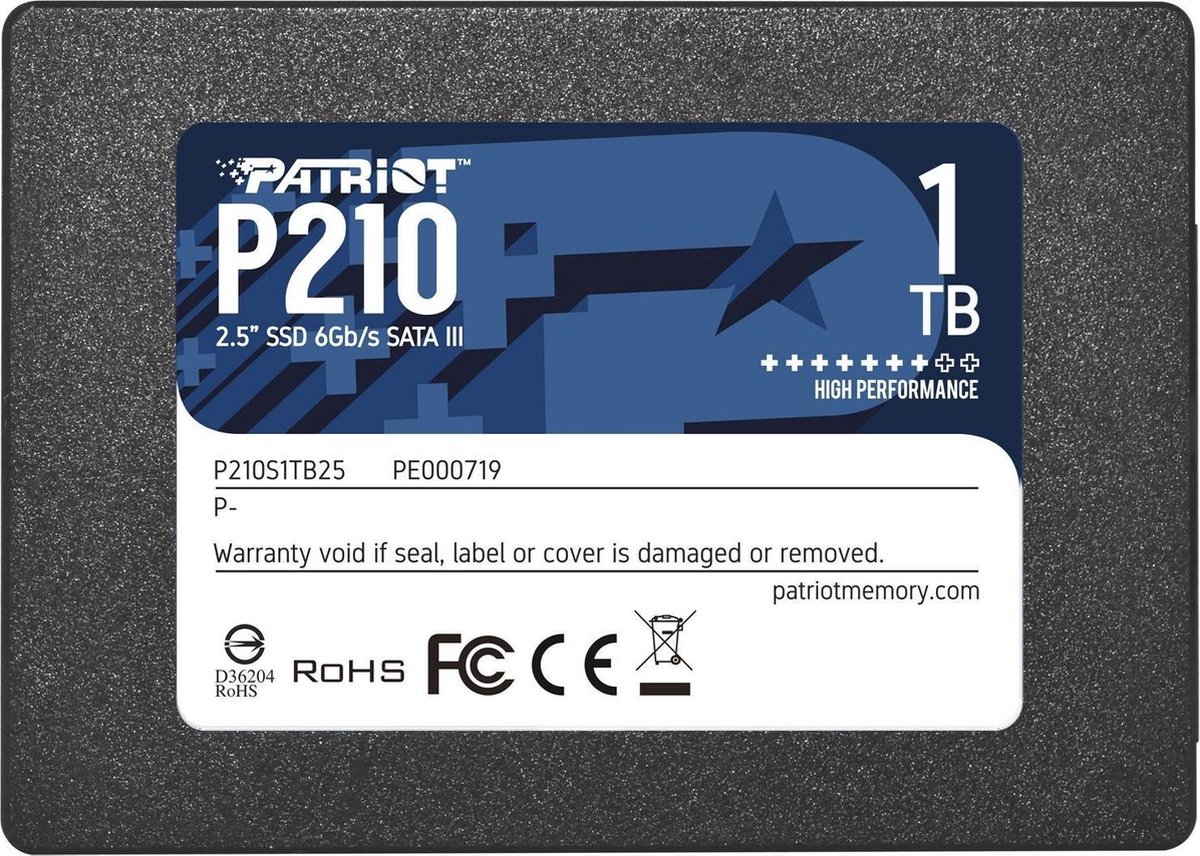 Patriot P210, 1 TB P210S1TB25, SATA III