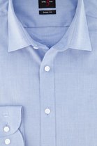 OLYMP Level 5 body fit overhemd - blauw - Strijkvriendelijk - Boordmaat: 40