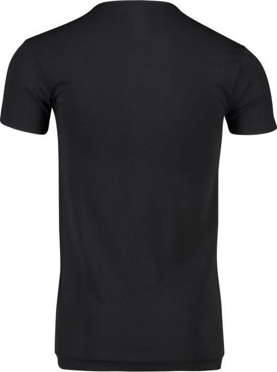 Alan Red V-hals shirt bamboe baltimora zwart - L