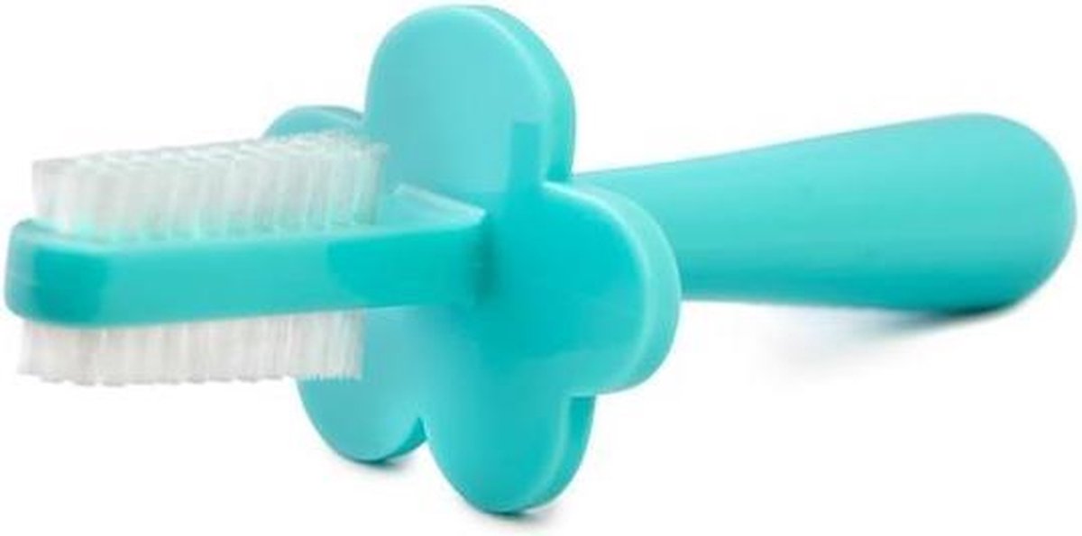 Y - Grabease eerste dubbelzijdige tandenborstel aqua Teal Aqua