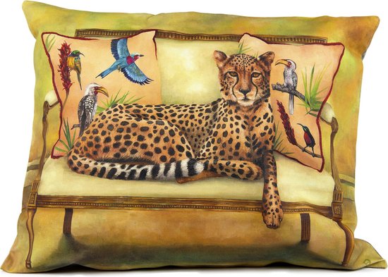 Wildlife at Leisure: Jachtluipaard / Cheetah Kussenhoes -  WhimsicalCollection -... | bol.com