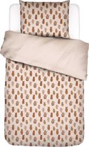 Covers & Co dekbedovertrek Beary Much brown - 1-persoons (140x200/220 cm incl. 1 sloop)