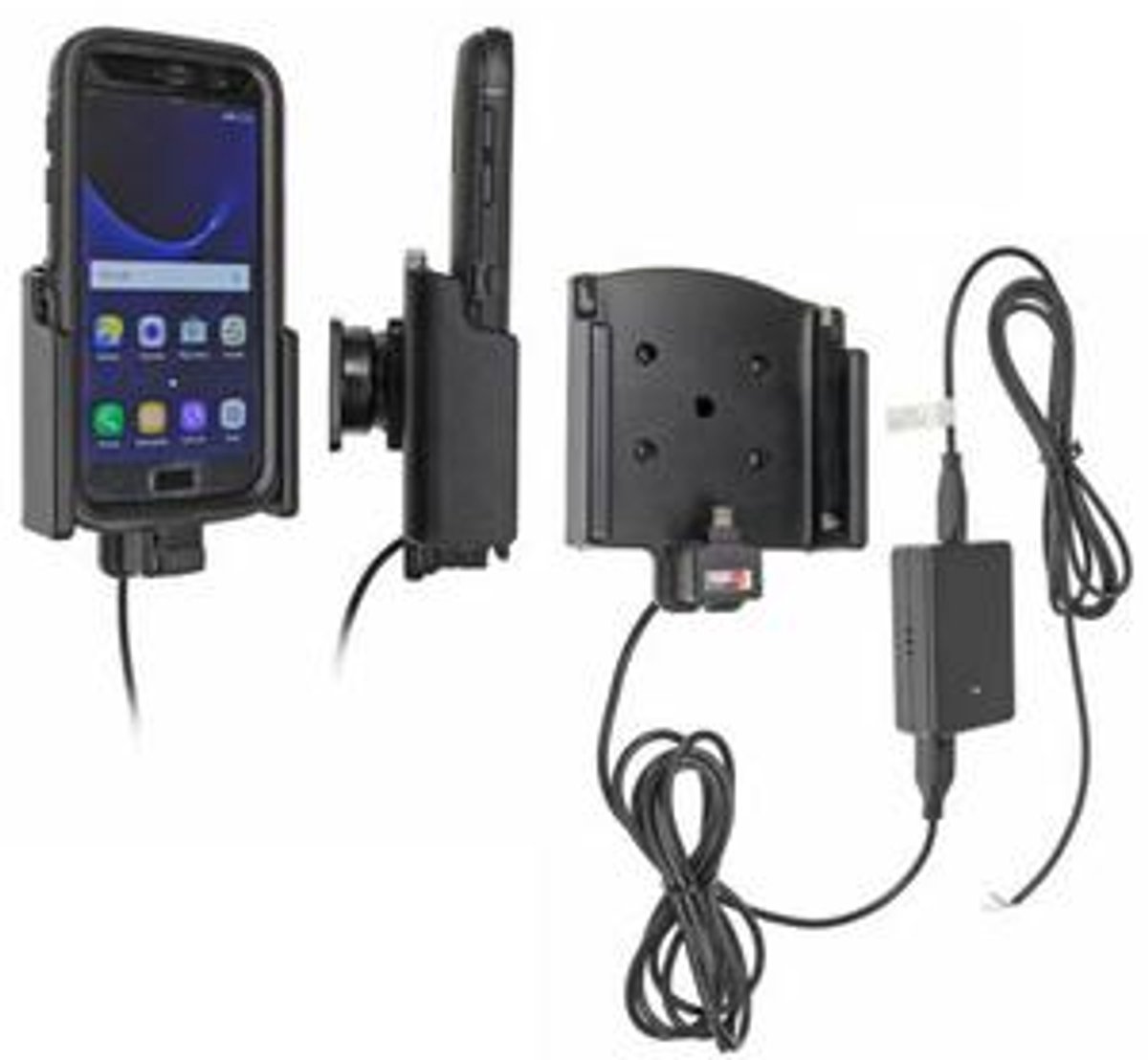 Brodit PDA Halter aktiv Samsung Galaxy S7 mit Otterbox Defender Molex