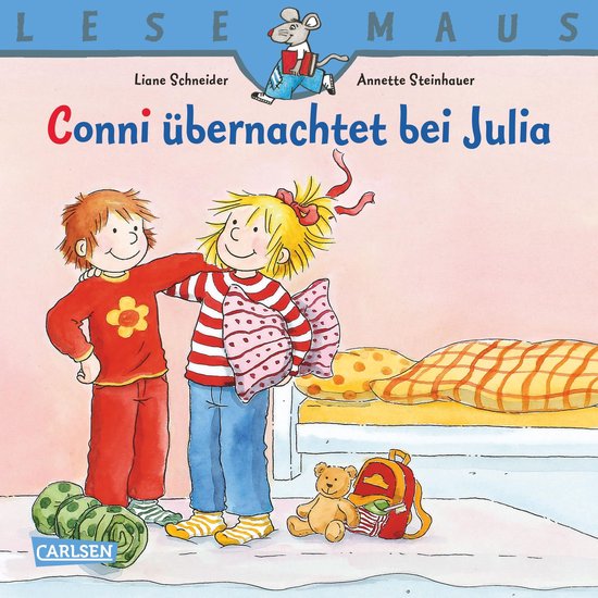LESEMAUS - LESEMAUS: Conni übernachtet bei Julia - cover