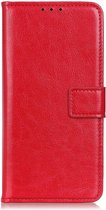 Motorola G8 Power Lite Hoesje Portemonnee Rood